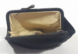 Vintage Black Snap Clasp Clutch Change Purse