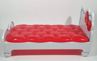 2013 Blip Toys Sanrio Hello Kitty "This belongs to Hello Kitty and _______" 14" Long Red and White Doll Bed