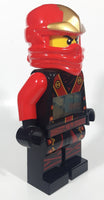 2013 Lego Ninjago Kai Red Character 9 1/2" Tall Plastic Digital Alarm Clock