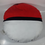 Nintendo Pokemon Pokeball Red White and Black 18" Stuff Round Toy Pillow with Pouch