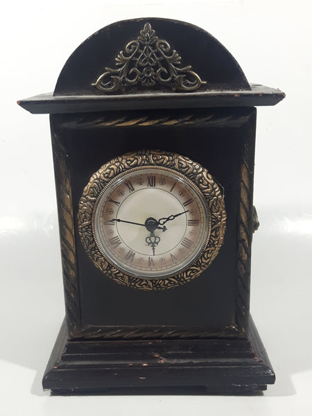 Vintage Wood Cased 9" Tall Battery Operated Clock