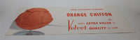 Vintage Our Feature Flavor Orange Chiffon There's Extra Value In Velvet Quality Ice Cream Store Window Advertisement