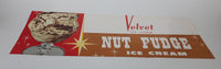 Vintage Velvet Ice Cream Nut Fudge Ice Cream Store Window Advertisement