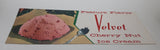 Vintage Feature Flavor Velvet Cherry Nut Ice Cream Store Window Advertisement