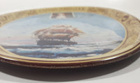 Vintage 1978 Coca Cola Captain James Cook Bicentennial 1778-1978 Oval 10 1/2" x 12 3/4" Metal Beverage Serving Tray