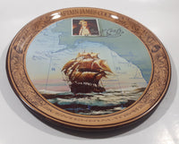 Vintage 1978 Coca Cola Captain James Cook Bicentennial 1778-1978 Oval 10 1/2" x 12 3/4" Metal Beverage Serving Tray