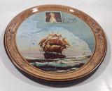 Vintage 1978 Coca Cola Captain James Cook Bicentennial 1778-1978 Oval 10 1/2" x 12 3/4" Metal Beverage Serving Tray