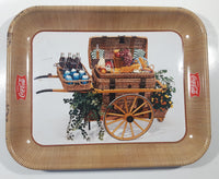 Vintage 1958 Serve Coca-Cola Coke Soda Pop Picnic Basket Food Cart Wagon Beverage Serving Tray