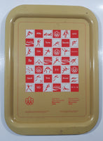 Vintage 1976 Coca-Cola Montreal Olympic Games 10 3/4" x 14 3/4" Metal Beverage Serving Tray