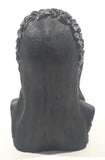 Vintage Coco Joe's Hawaii Woman Bust 3 5/8" Tall Carved Lava Rock Tiki Figurine