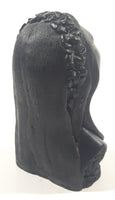 Vintage Coco Joe's Hawaii Woman Bust 3 5/8" Tall Carved Lava Rock Tiki Figurine