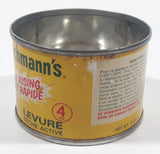 Vintage 1970s Standard Brands Canada Fleischmann's Fast Rising Active Dry Yeast 4 Oz 2" Tall Tin Metal Can