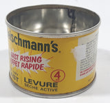 Vintage 1970s Standard Brands Canada Fleischmann's Fast Rising Active Dry Yeast 4 Oz 2" Tall Tin Metal Can