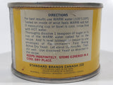 Vintage 1970s Standard Brands Canada Fleischmann's Fast Rising Active Dry Yeast 4 Oz 2" Tall Tin Metal Can
