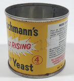 Vintage 1970s Standard Brands Canada Fleischmann's Fast Rising Active Dry Yeast 4 Oz 2 1/2" Tall Tin Metal Can