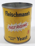 Vintage 1970s Standard Brands Canada Fleischmann's Fast Rising Active Dry Yeast 8 Oz 3 1/2" Tall Tin Metal Can