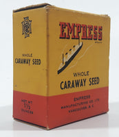 Vintage Empress Whole Caraway Seed Small 2 1/2" Tall Food Box