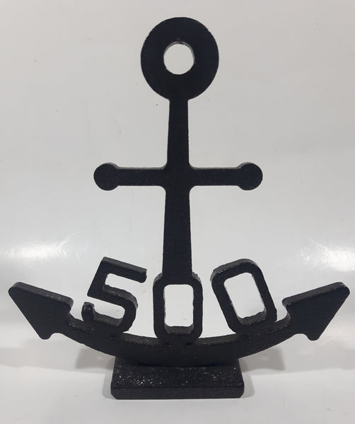 500 Black Enamel Anchor 8" Tall Heavy Metal Nautical Ornament