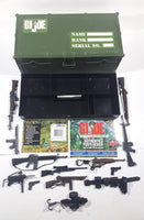 1999 Hasbro G. I. Joe with Battle Gear Weapons Equipment Plastic Army Green Footlocker