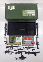 1999 Hasbro G. I. Joe with Battle Gear Weapons Equipment Plastic Army Green Footlocker