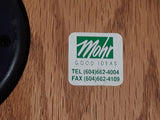 Vintage Mohr I Support BC Rail Safety 11 1/2" x 11 1/2" Wood Plaque Clock and Barometer Thermometer Hygrometer Weather Station