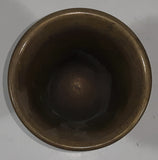 Antique Italian Style Handles Claw Foot 8 1/4" Tall Brass Spittoon with Heavy Brass Catcher Cup