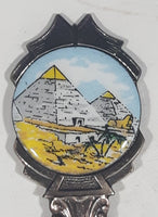 Egypt Pyramid Cheops Souvenir Silver Plated Metal Spoon