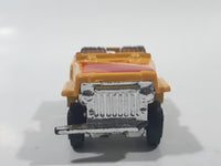 Summer Marz Karz S-8634 Jeep 4x4 Yellow Die Cast Toy Car Vehicle Busted Bumper