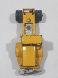 Vintage Husky Aveling Barford Dump Truck Snow Plow Yellow Die Cast Toy Car Vehicle Busted Plow