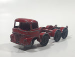 Vintage 1964 Lesney No. 17 Hoveringham Tipper Dump Truck Red and Orange Die Cast Toy Car Vehicle with Tilting Cab Made in England