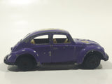 Vintage Yatming No. 1009 Volkswagen Beetle "Smile!" #9 Purple Die Cast Toy Car Vehicle