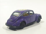 Vintage Yatming No. 1009 Volkswagen Beetle "Smile!" #9 Purple Die Cast Toy Car Vehicle