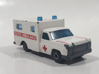 Vintage 1982 Lesney Matchbox Superfast No. 41 Code Red Pacific Ambulance White Die Cast Toy Car Vehicle