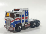 Vintage 1984 Matchbox Convoy Kenworth Aerodyne (COE) Nasa Transporter White Die Cast Toy Car Vehicle