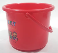 1994 Sanrio Hello Kitty Come On Everybody 3 1/2" Tall Plastic Pail Bucket Made in Japan