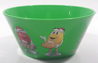 2022 Mars M & M's 5 1/2" Wide Green Plastic Bowl