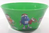 2022 Mars M & M's 5 1/2" Wide Green Plastic Bowl