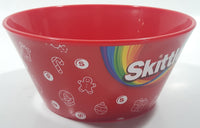 2022 Mars Skittles 5 1/2" Wide Red Plastic Bowl