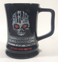 2009 Six Flags Magic Mountain Terminator Salvation The Ride Black 3 3/4" Tall Ceramic Coffee Mug Cup