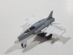 Fighter Jet Airplane Plastic Grey Toy Aircraft