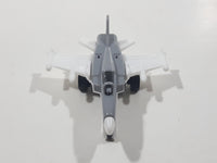 Fighter Jet Airplane Plastic Grey Toy Aircraft