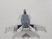 Fighter Jet Airplane Plastic Grey Toy Aircraft