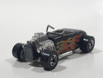 Vintage 1981 Hot Wheels Flying Colors Street Rodder Black Die Cast Toy Car Vehicle