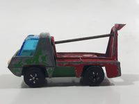 Vintage PlayArt Cement Mixer Green and Red Die Cast Toy Car Construction Building Equipment Vehicle