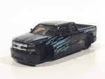 Maisto 2004 Chevrolet Silverado SS Black Die Cast Toy Car Vehicle with Rubber Tires