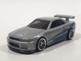 2020 Hot Wheels Fast & Furious Nissan Skyline GT-R R34 Silver Die Cast Toy Car Vehicle