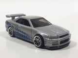 2020 Hot Wheels Fast & Furious Nissan Skyline GT-R R34 Silver Die Cast Toy Car Vehicle