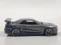 2020 Hot Wheels Fast & Furious Nissan Skyline GT-R R34 Silver Die Cast Toy Car Vehicle