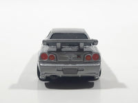 2020 Hot Wheels Fast & Furious Nissan Skyline GT-R R34 Silver Die Cast Toy Car Vehicle