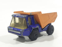 Vintage 1975 Lesney Matchbox Superfast No. 23 Atlas Dump Truck Blue and Orange  Die Cast Toy Car Vehicle